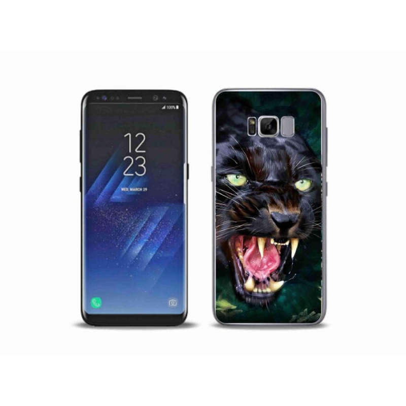 Zselés borítás mmCase Samsung Galaxy S8 Plus készülékhez - dühös fekete párduc