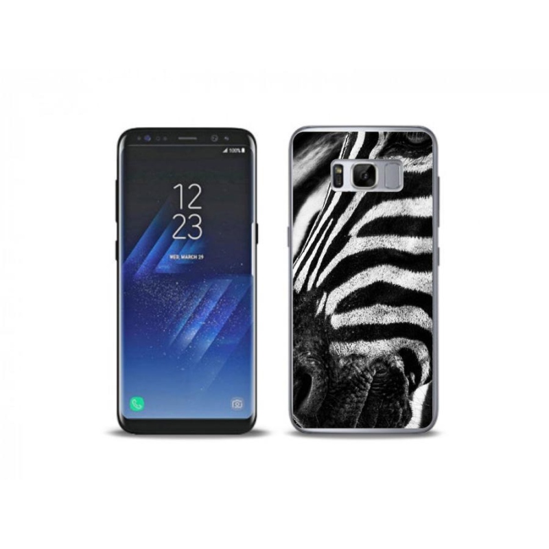 Zselés borítás mmCase Samsung Galaxy S8 Plus készülékhez - zebra