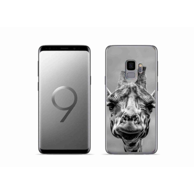 Zselés borítás mmCase Samsung Galaxy S9 készülékhez - fekete-fehér zsiráf