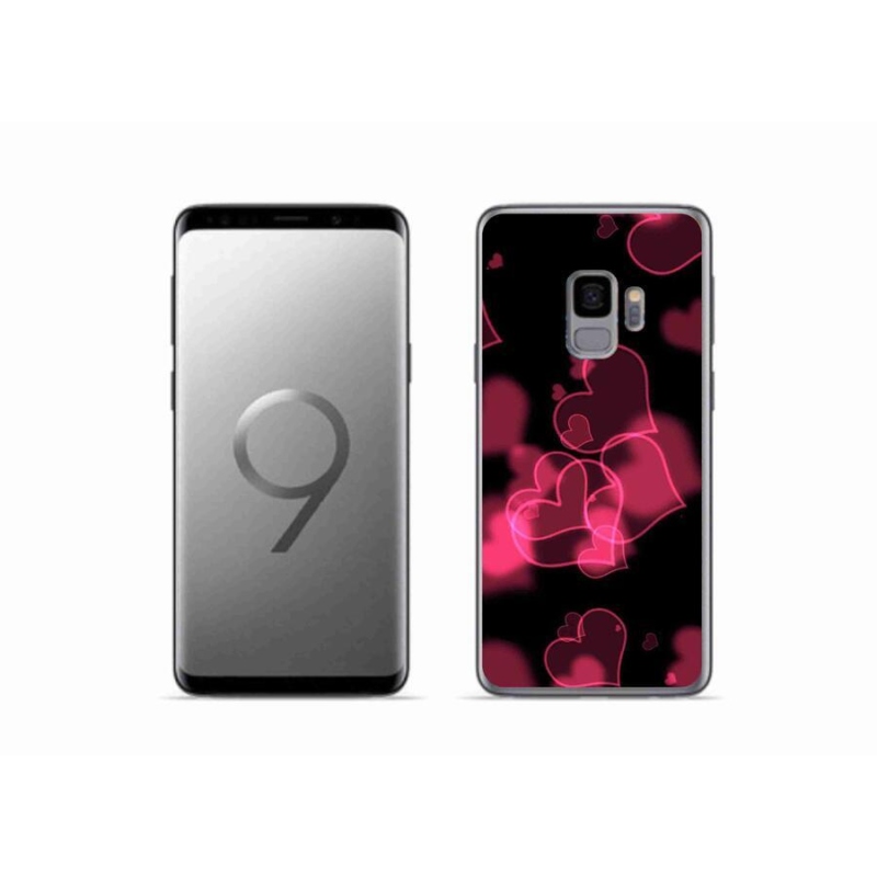 Gél védőhuzat mmCase Samsung Galaxy S9 készülékhez - piros szívek