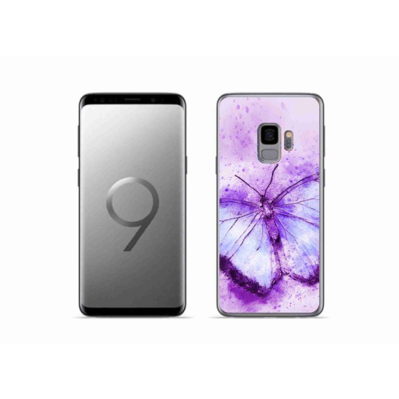 Zselés borítás mmCase Samsung Galaxy S9 készülékhez - lila pillangó