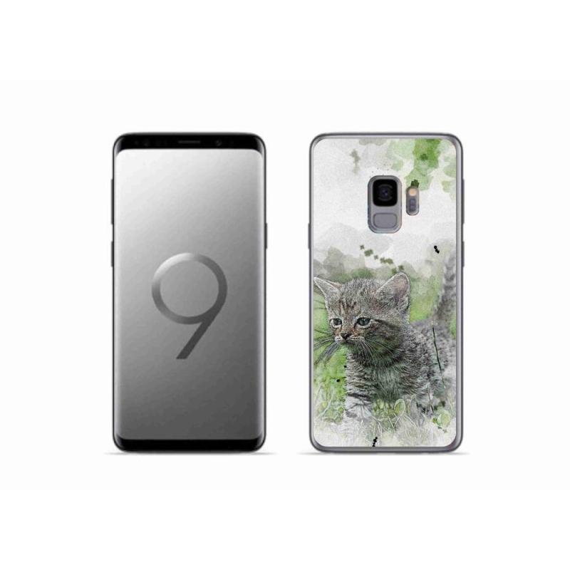 Gél borítás mmCase Samsung Galaxy S9 készülékhez - aranyos cica 1