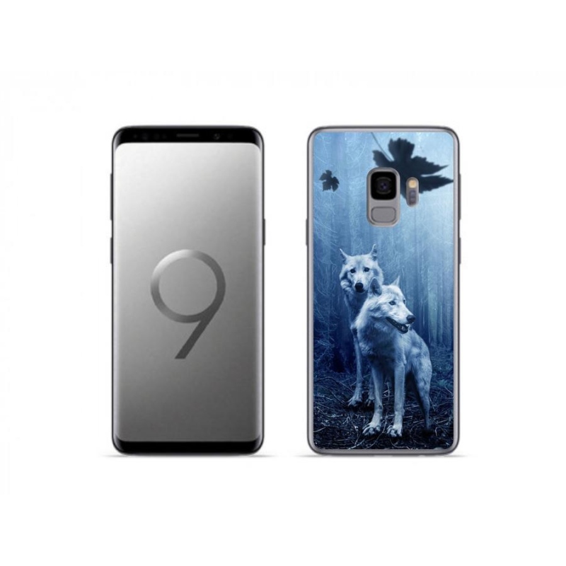 Zselés borítás mmCase Samsung Galaxy S9 készülékház - farkasok az erdőben