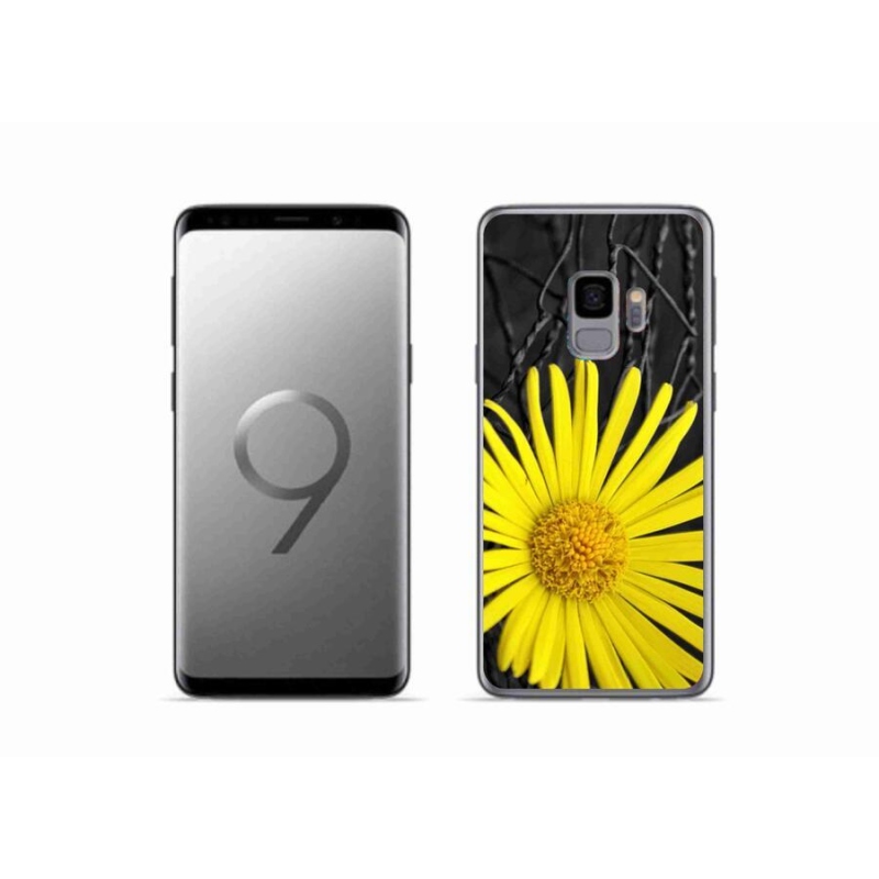 Gél borítás mmCase Samsung Galaxy S9 készülékhez - sárga virág