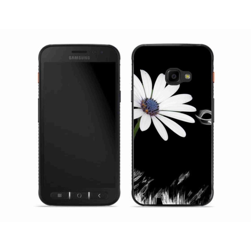 Gél védőhuzat mmCase Samsung Galaxy Xcover 4S - fehér virág