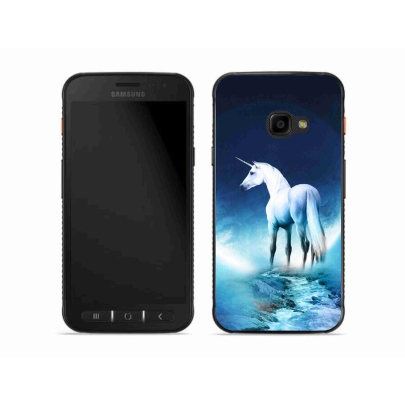 Zselés borítás mmCase Samsung Galaxy Xcover 4S készülékhez - fehér egyszarvú