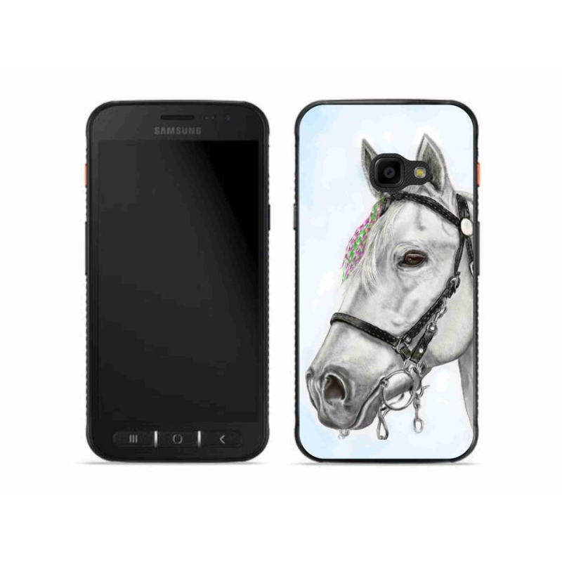 Zselés borítás mmCase Samsung Galaxy Xcover 4S - fehér ló 1