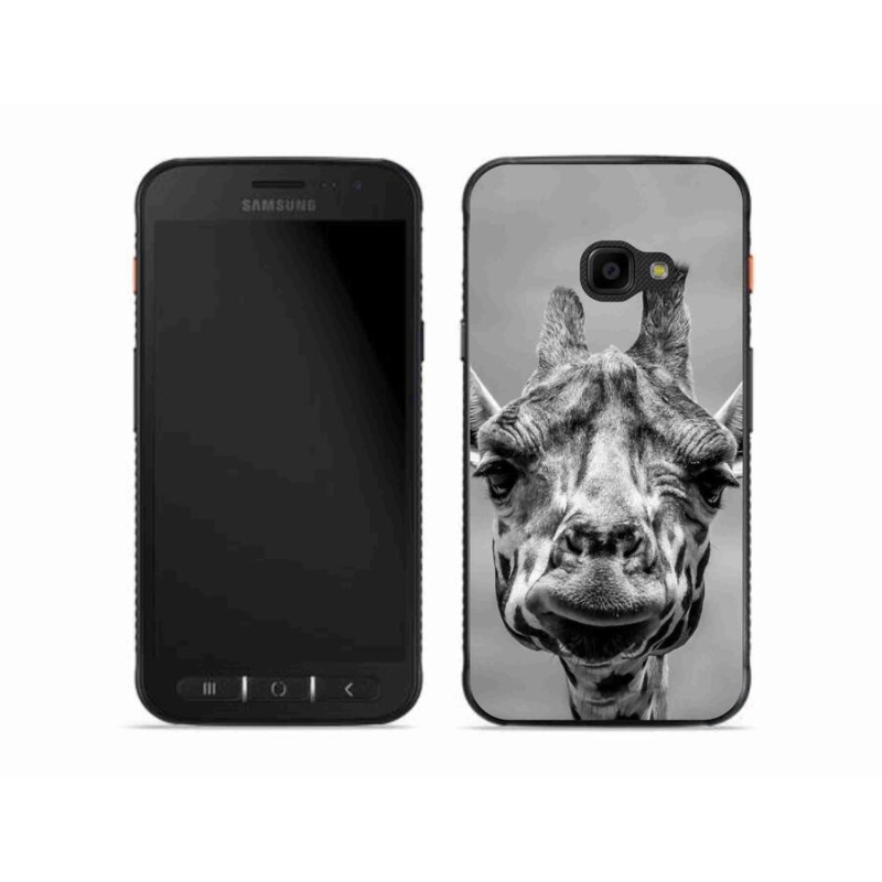 Zselés borítás mmCase Samsung Galaxy Xcover 4S készülékhez - fekete-fehér zsiráf
