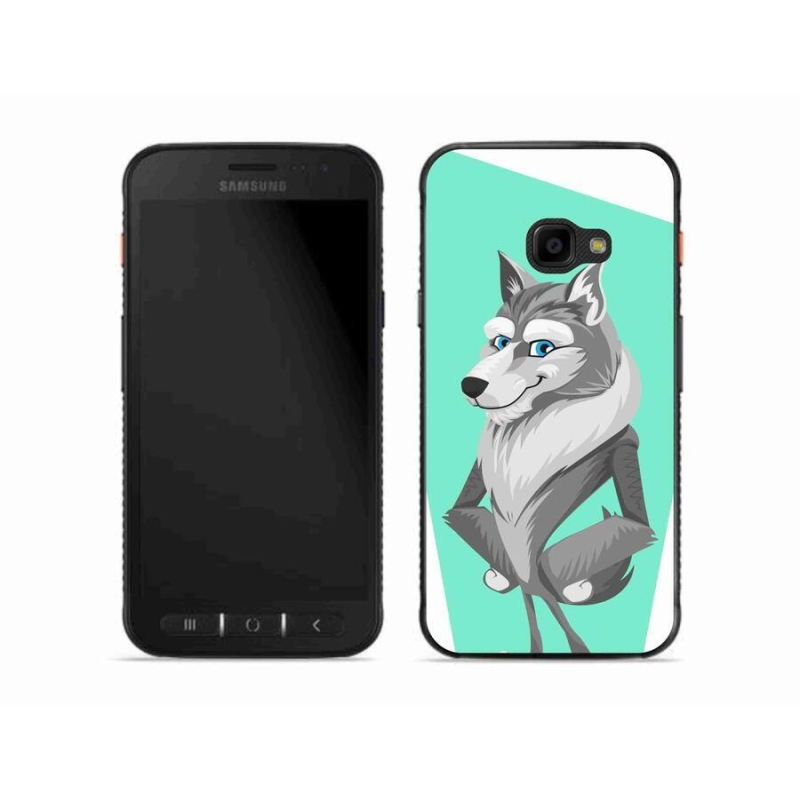 Gél borítás mmCase Samsung Galaxy Xcover 4S készülékhez - rajzfilm farkas