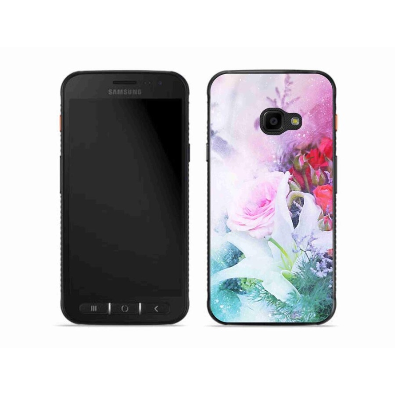 Gél borítás mmCase a Samsung Galaxy Xcover 4S készülékhez - virágok 4