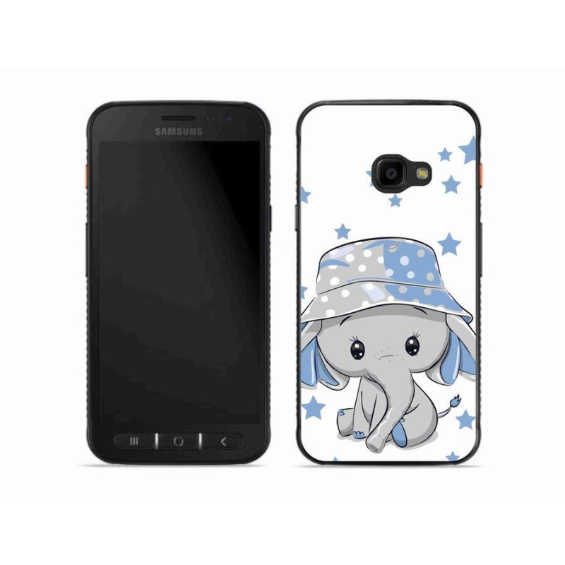 Gél védőhuzat mmCase Samsung Galaxy Xcover 4S - kék elefánthoz