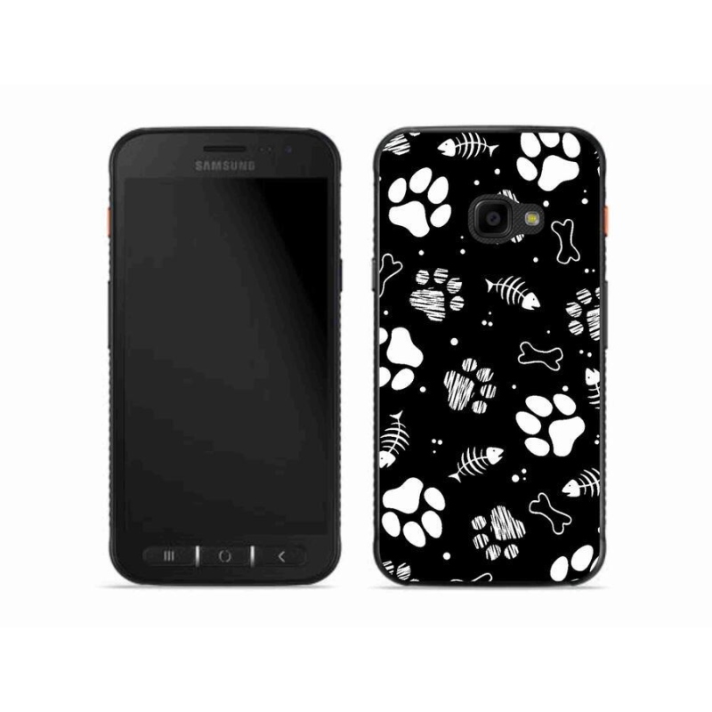 Gél borítás mmCase Samsung Galaxy Xcover 4S készülékhez - kutyamancsok