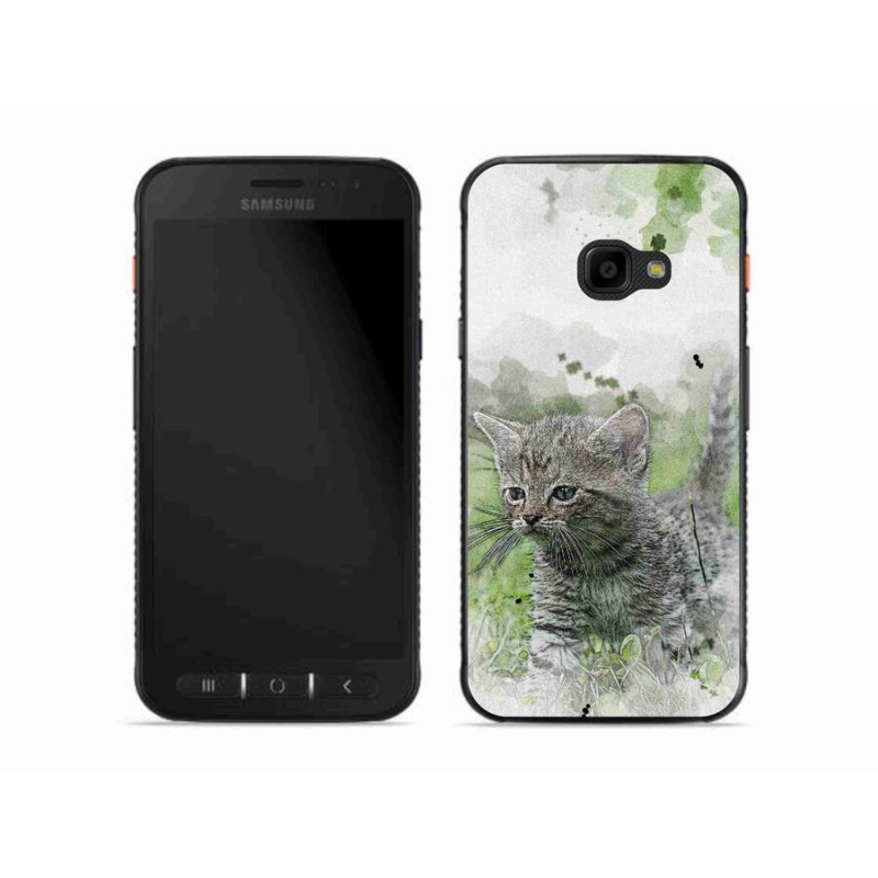 Gél borítás mmCase Samsung Galaxy Xcover 4S - aranyos cica 1