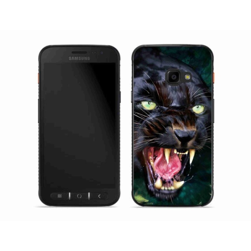 Gél borítás mmCase Samsung Galaxy Xcover 4S - dühös fekete párduchoz