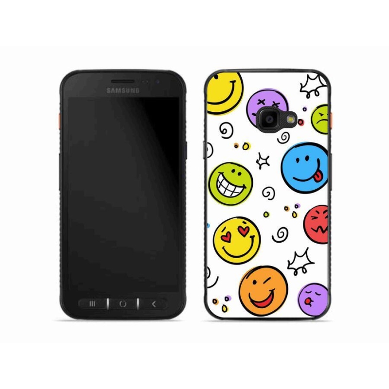 Gél borítás mmCase Samsung Galaxy Xcover 4S készülékhez - smiley-k