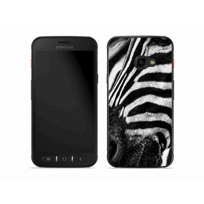 Zselés borítás mmCase Samsung Galaxy Xcover 4S készülékhez - zebra