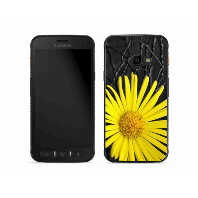 Gél védőhuzat mmCase Samsung Galaxy Xcover 4S készülékhez - sárga virág