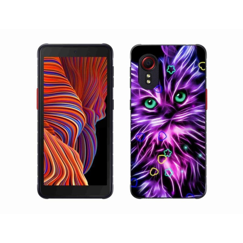 Gél borítás mmCase Samsung Galaxy Xcover 5 készülékhez - absztrakt macska