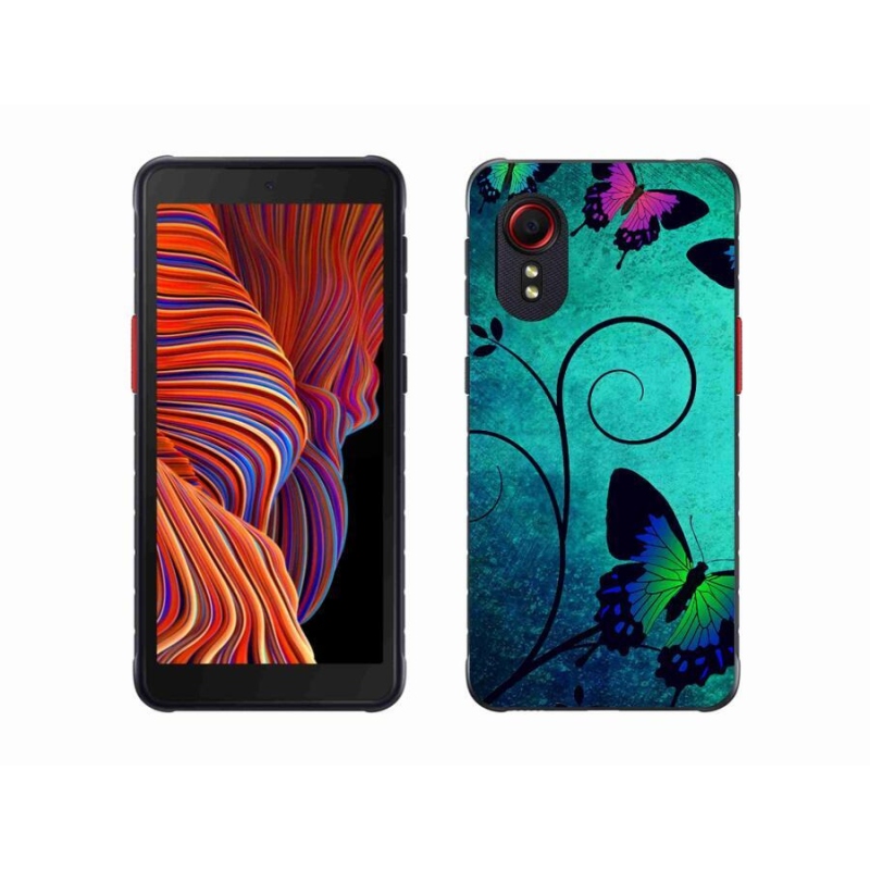 Gél borítás mmCase mobiltelefonhoz Samsung Galaxy Xcover 5 - színes pillangók