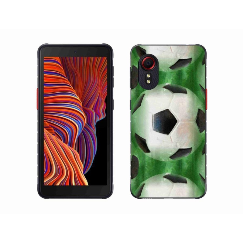 Gél borítás mmCase a mobiltelefon Samsung Galaxy Xcover 5 - focilabda