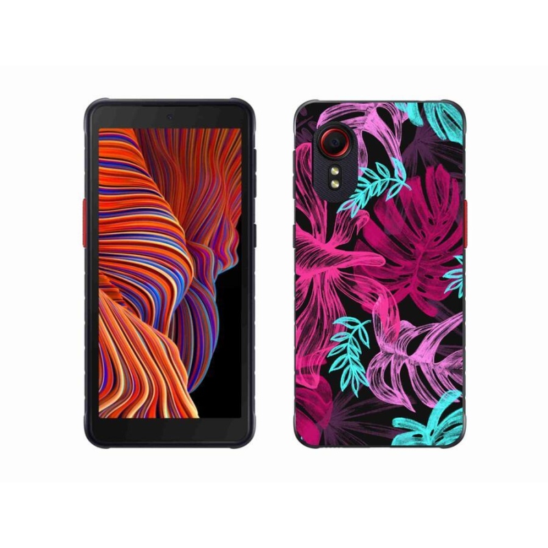 Gél borító mmCase mobil Samsung Galaxy Xcover 5 - virágok 1
