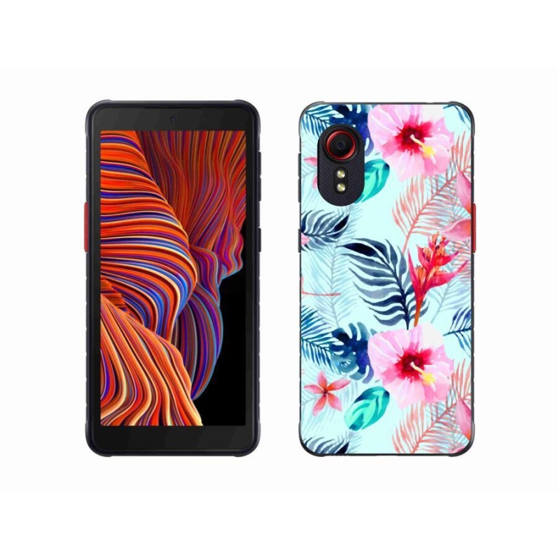 Gél borítás mmCase Samsung Galaxy Xcover 5 - virágokhoz