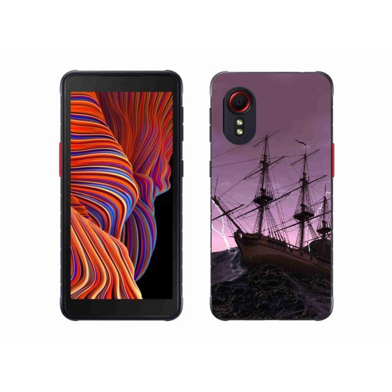 Zselés borítás mmCase Samsung Galaxy Xcover 5 - hajó a viharban