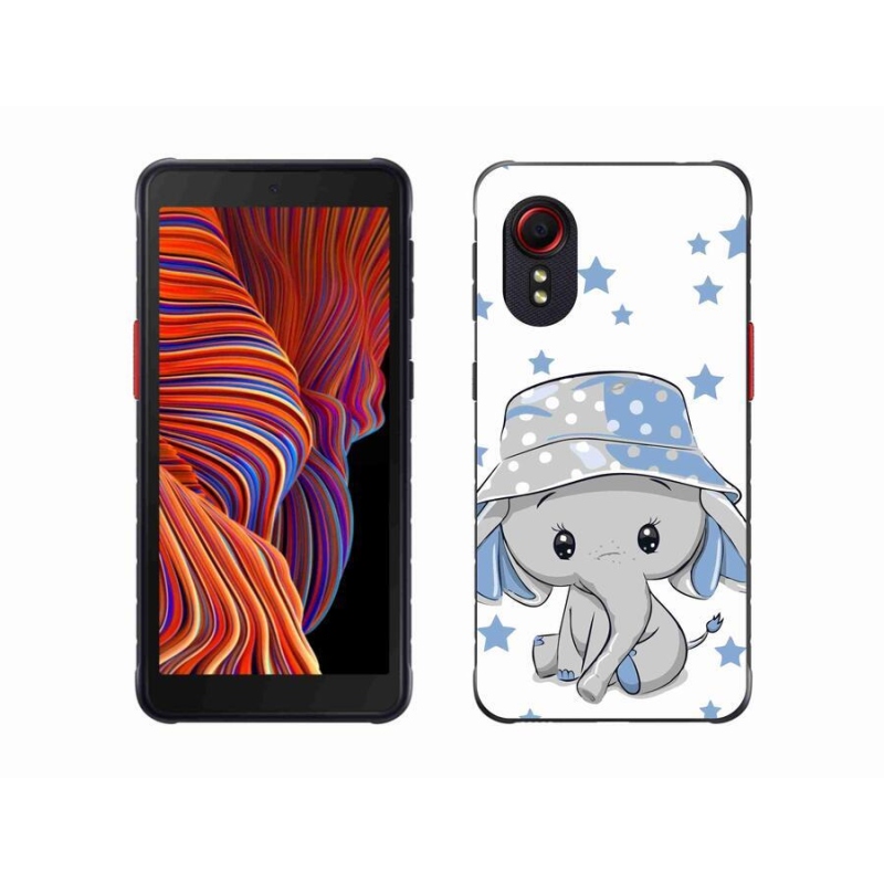 Zselés borítás mmCase Samsung Galaxy Xcover 5 készülékhez - kék elefánt