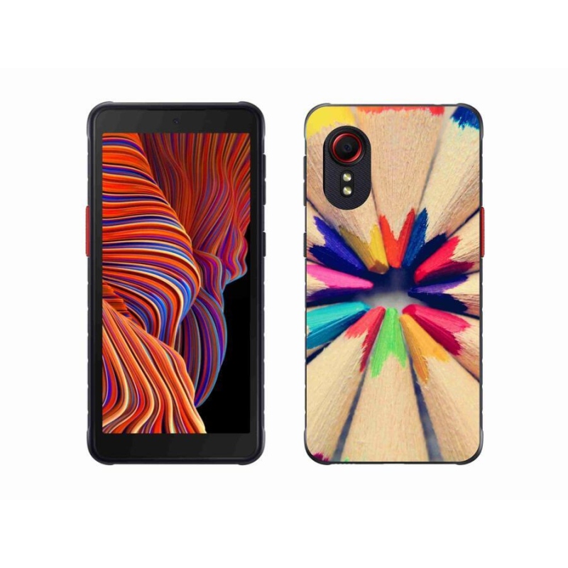 Gél borító mmCase Samsung Galaxy Xcover 5 készülékhez - zsírkréták