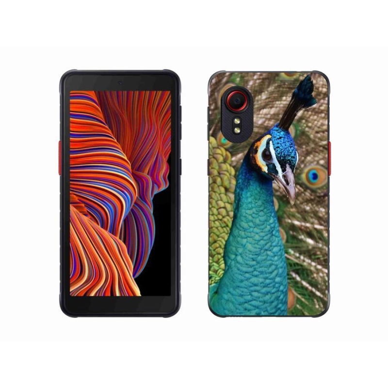 Zselés borítás mmCase Samsung Galaxy Xcover 5 készülékhez - páva
