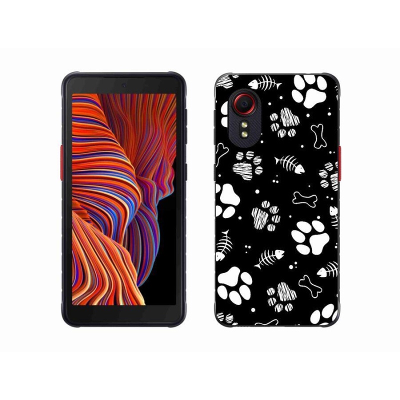 Gél borítás mmCase Samsung Galaxy Xcover 5 készülékhez - kutyamancsok