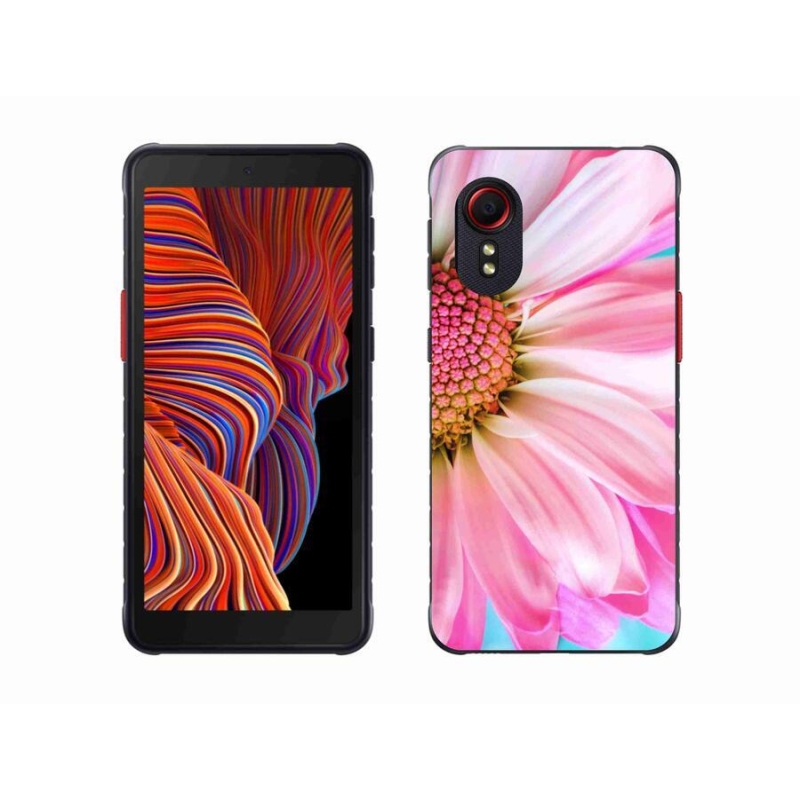 Gél védőhuzat mmCase Samsung Galaxy Xcover 5 - rózsaszín virág