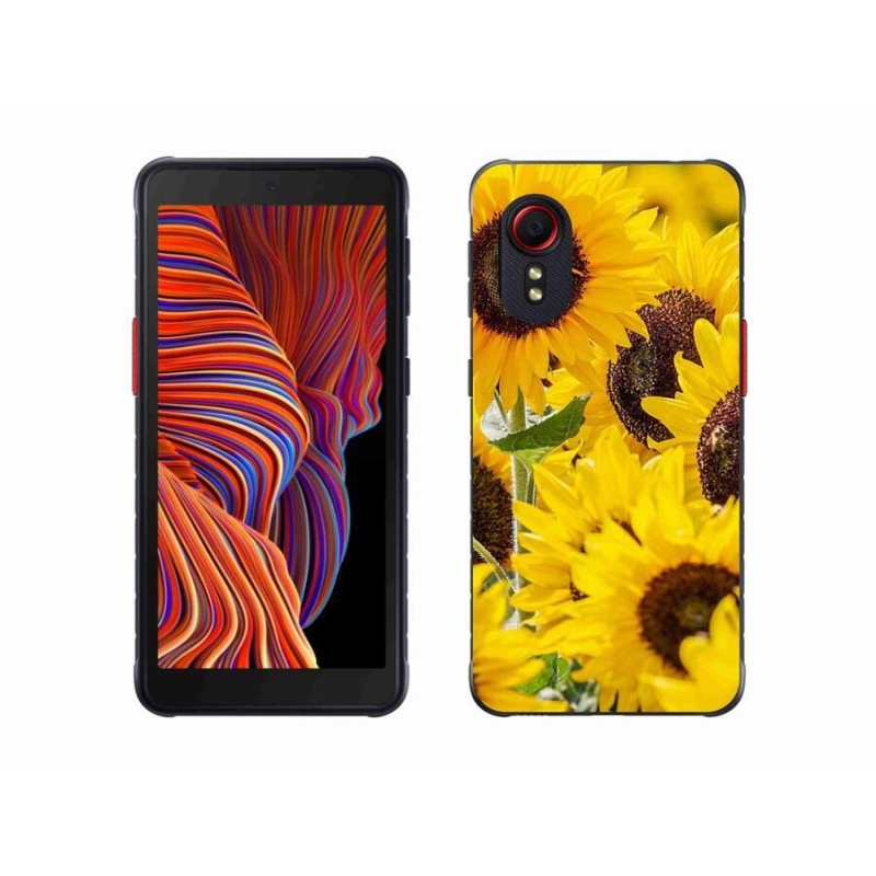 Zselés borítás mmCase Samsung Galaxy Xcover 5 - Napraforgóhoz