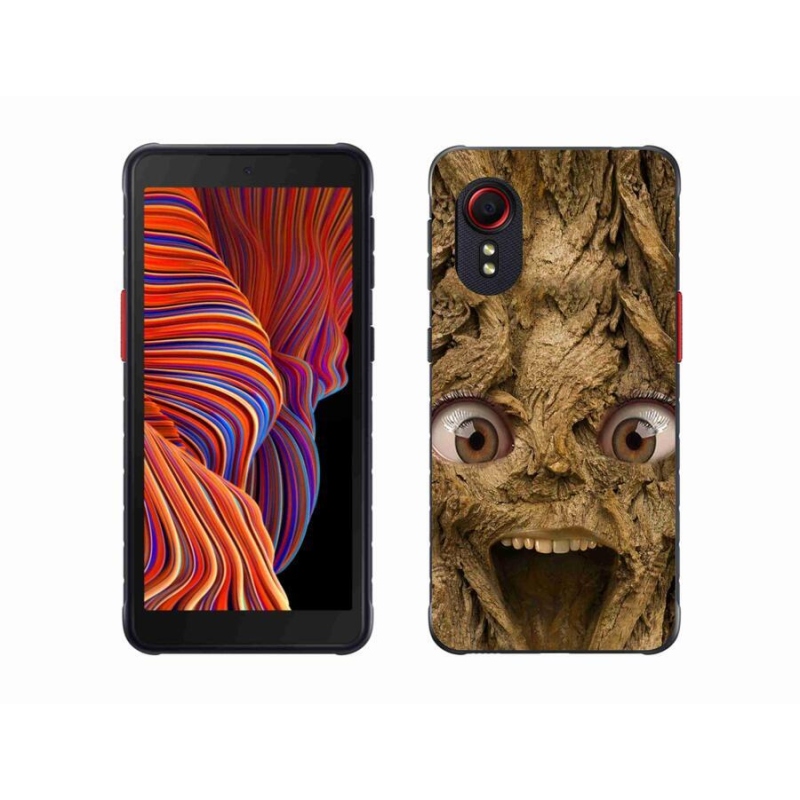 Gél borítás mmCase Samsung Galaxy Xcover 5 készülékhez - vidám fa szemekkel