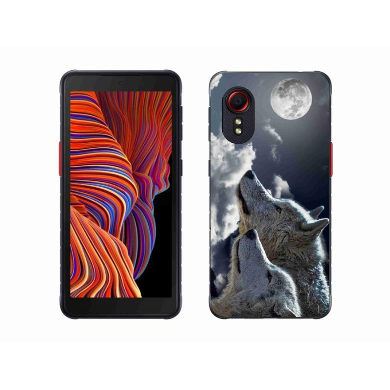 Gél borítás mmCase Samsung Galaxy Xcover 5 - farkasok számára