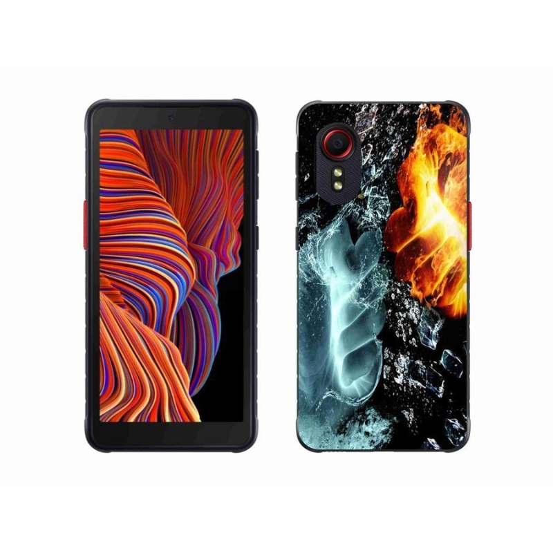 Gél borítás mmCase Samsung Galaxy Xcover 5 - víz és tűz