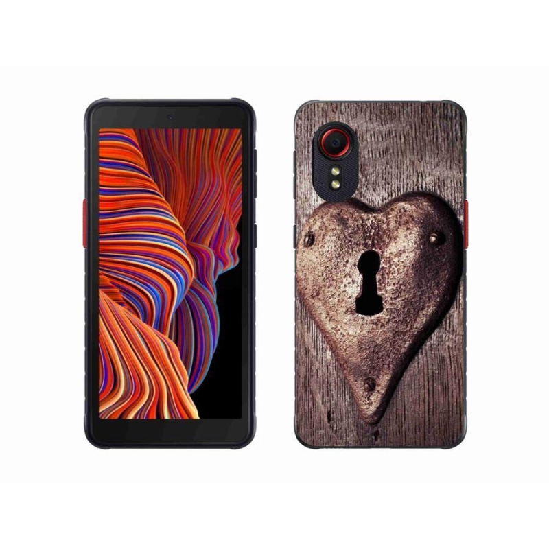 Gél borítás mmCase Samsung Galaxy Xcover 5 készülékhez - szív alakú zár