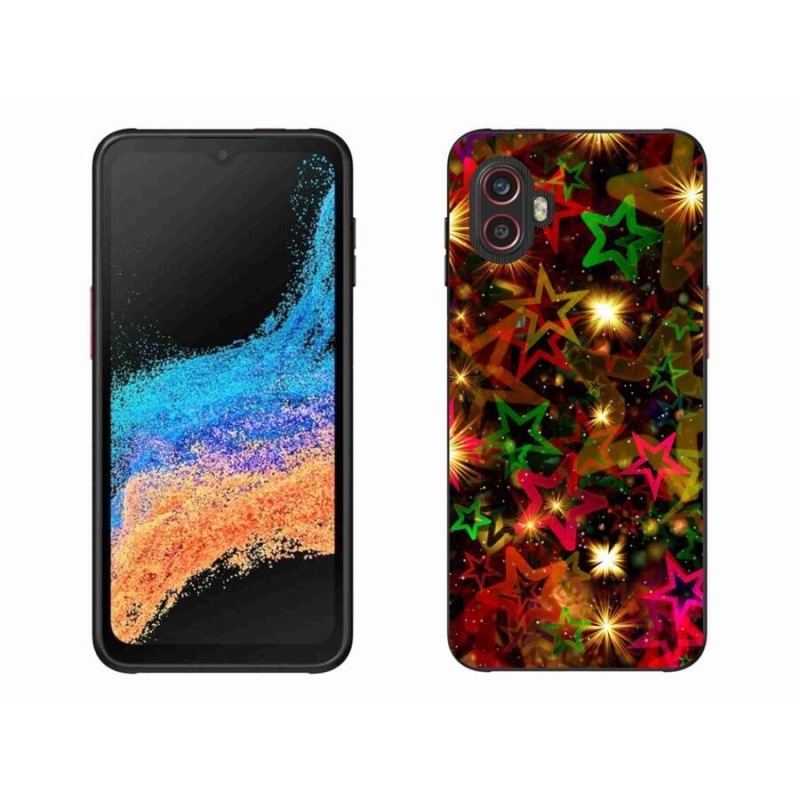 Zselés borítás mmCase Samsung Galaxy Xcover 6 Pro - színes csillagok