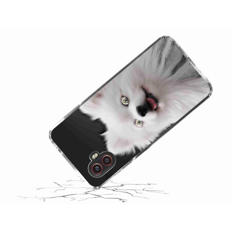 Gél védőhuzat mmCase Samsung Galaxy Xcover 6 Pro - fehér tüske