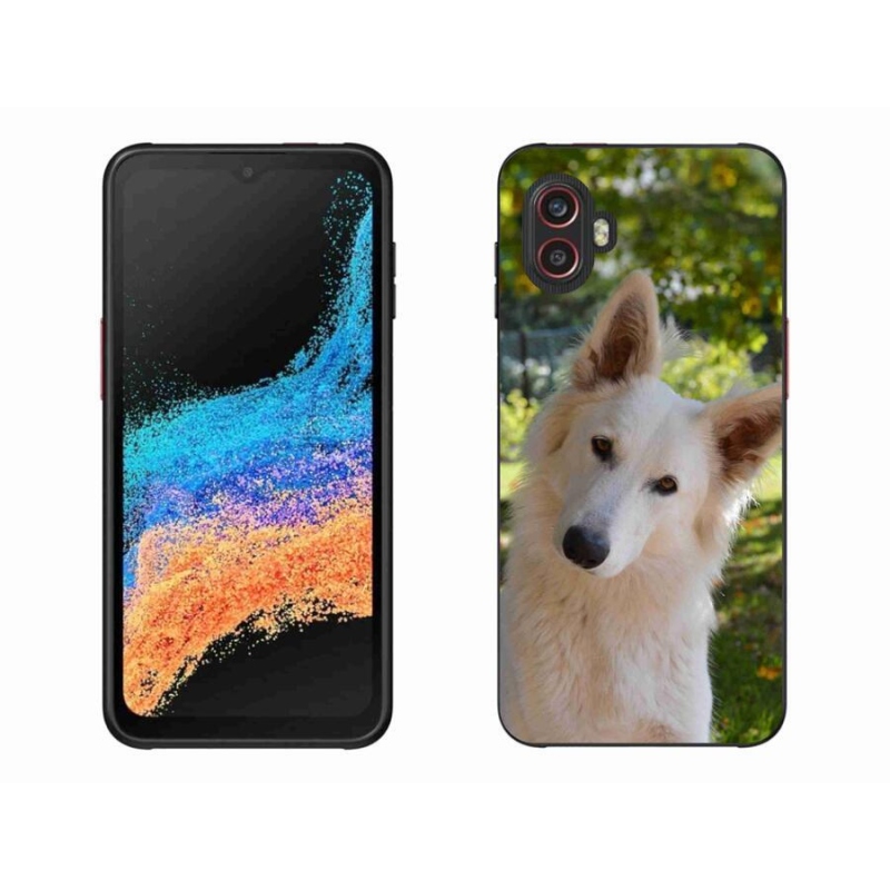 Zselés borítás mmCase Samsung Galaxy Xcover 6 Pro - fehér Svájci juhász 1