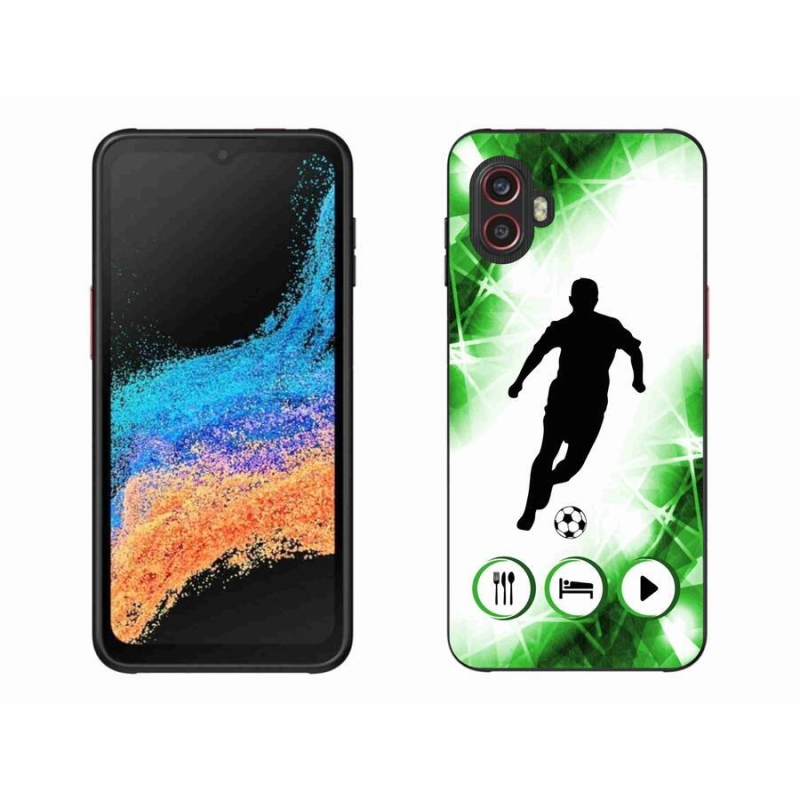 Zselés borítás mmCase Samsung Galaxy Xcover 6 Pro - focista számára