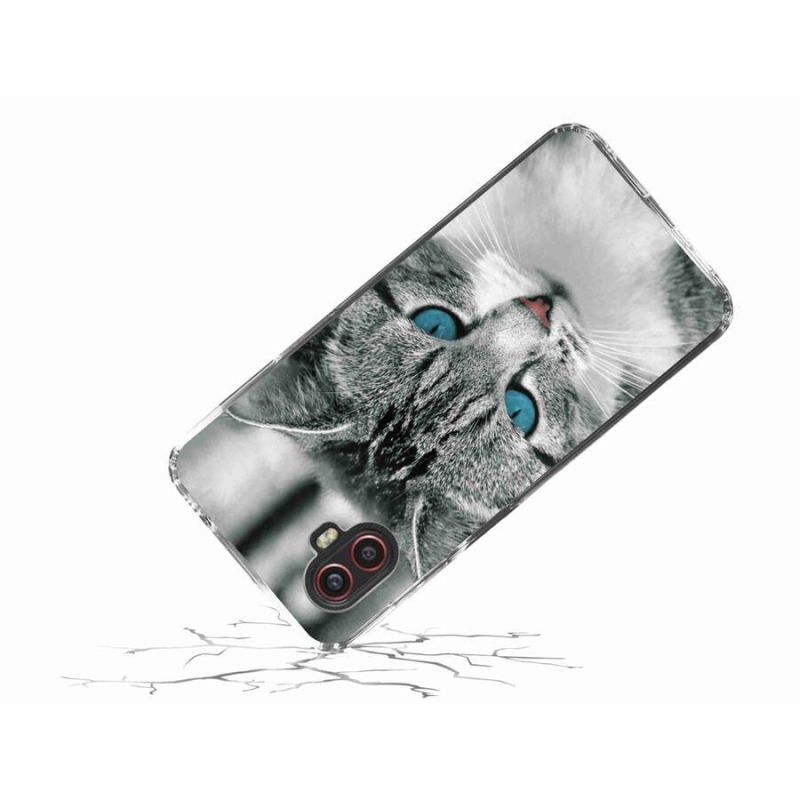 Zselés borítás mmCase Samsung Galaxy Xcover 6 Pro - macskaszem 1