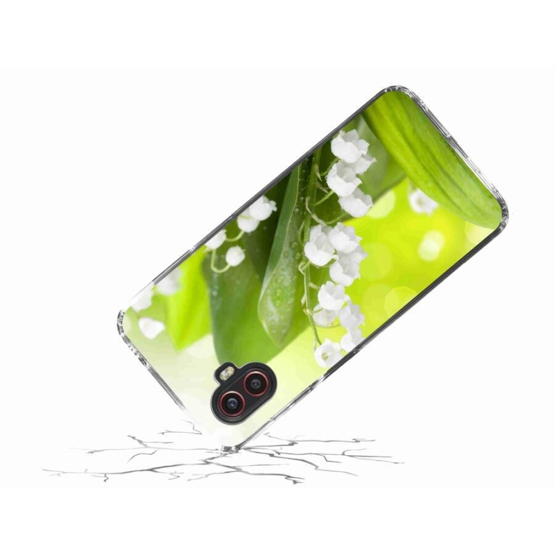 Gél borítás mmCase Samsung Galaxy Xcover 6 Pro - lily of the valley - gyöngyvirág