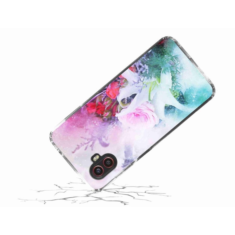 Gél borítás mmCase Samsung Galaxy Xcover 6 Pro - virágok 4