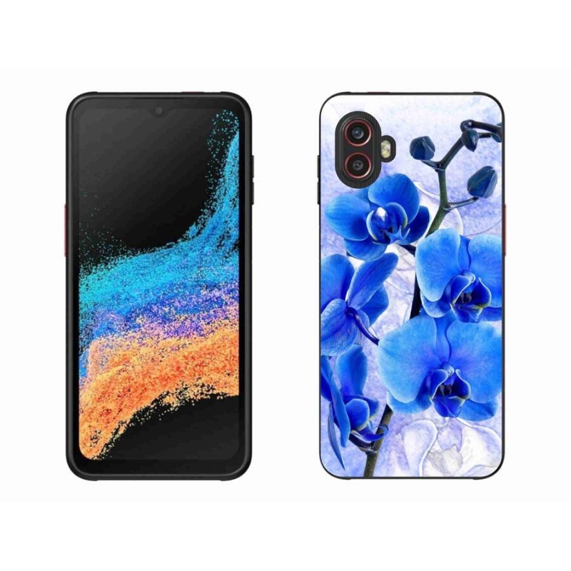Gél védőhuzat mmCase Samsung Galaxy Xcover 6 Pro - kék virágok