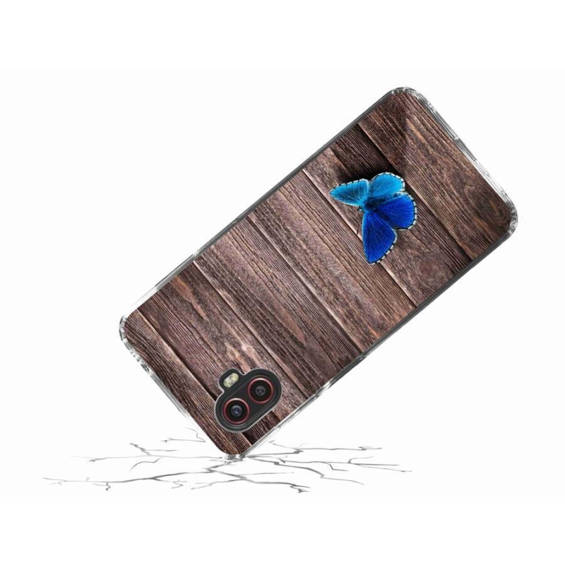 Gél védőhuzat mmCase Samsung Galaxy Xcover 6 Pro - kék pillangó 1