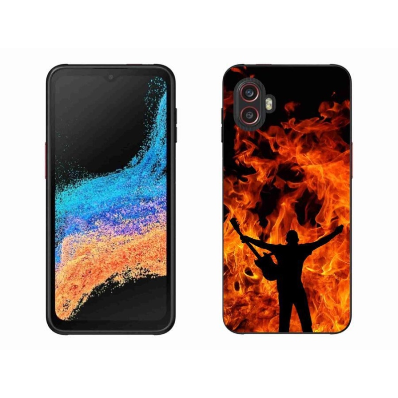 Gél borítás mmCase Samsung Galaxy Xcover 6 Pro - zenész és tűz
