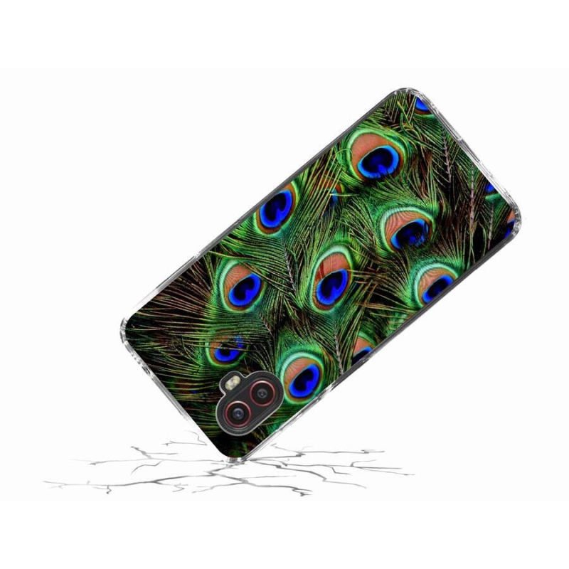 Zselés borítás mmCase Samsung Galaxy Xcover 6 Pro készülékhez - pávatoll