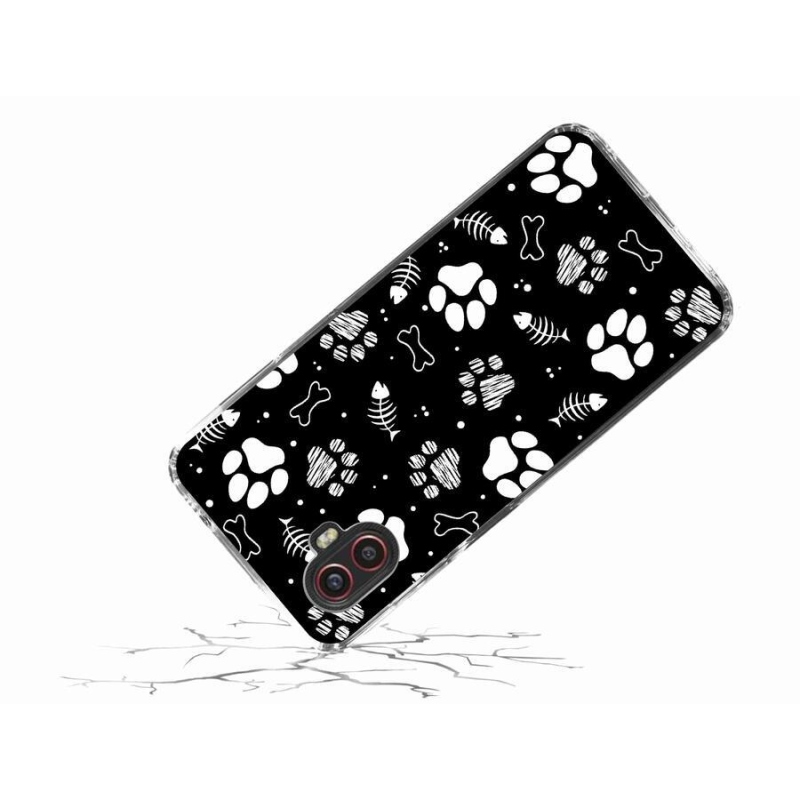 Gél borítás mmCase Samsung Galaxy Xcover 6 Pro készülékhez - kutyamancsok