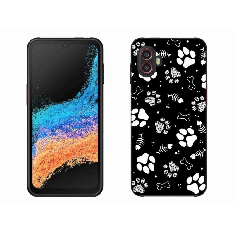 Gél borítás mmCase Samsung Galaxy Xcover 6 Pro készülékhez - kutyamancsok